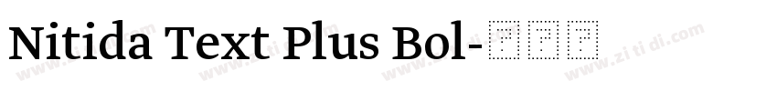 Nitida Text Plus Bol字体转换 Nitida Text Plus Bol字体转换